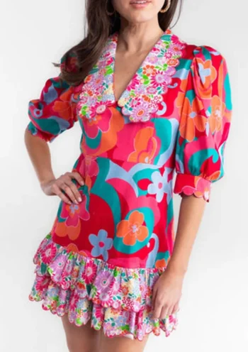New Alden Adair Piper Dress In Trippy