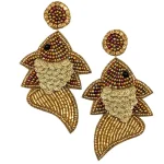 Online Allie Beads Goldfish Earrings