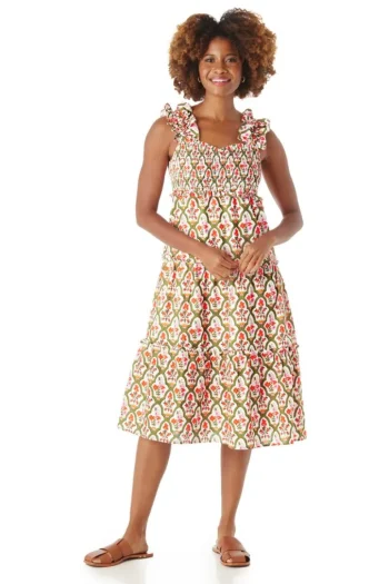 New Crosby By Mollie Burch Brayden Dress Garden Lattice