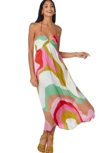 New Crosby By Mollie Burch Hill Dress Red Beach