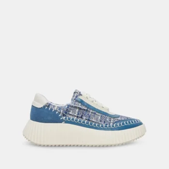 New Dolce Vita Dolen Navy Multi Woven Sneakers