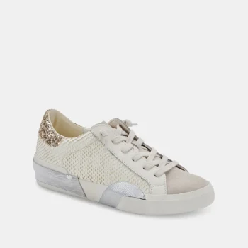 Online Dolce Vita Zina Embossed White Sneaker