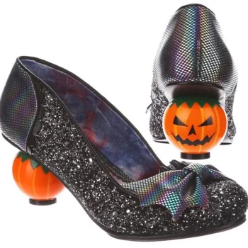Outlet Irregular Choice Pumpkin Patch Black