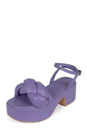 Clearance Jeffrey Campbell Braided Platform Sandal Lilac
