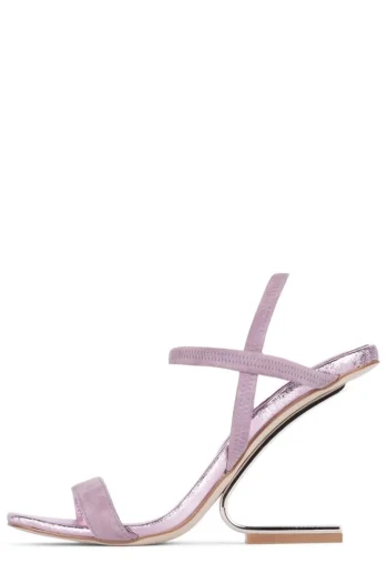 Outlet Jeffrey Campbell Geometric Pink Suede Metallic