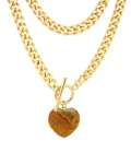Best Jurate LA Oh Girl Brown Agate Necklace