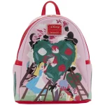 Clearance Loungefly Alice In Wonderland Painting The Roses Red Mini Backpack