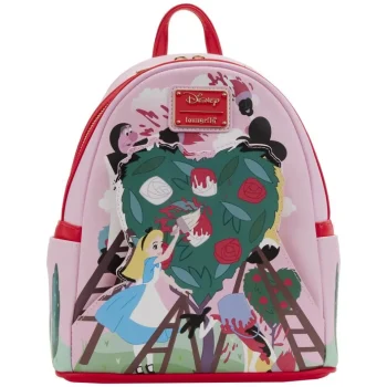 Clearance Loungefly Alice In Wonderland Painting The Roses Red Mini Backpack