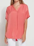 New Lysse Stevie Top Coral Touch