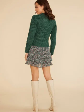 Hot MINKPINK Kira Green Knit Jumper