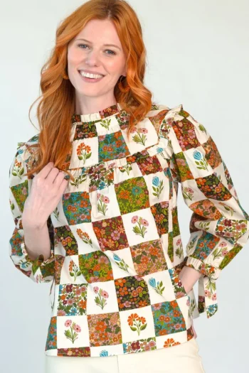 Discount Olivia James The Label Emma Top Patchwork