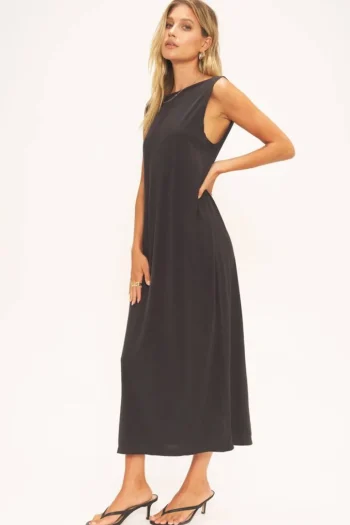 New Project Social T Gigi Vintage Wash Seamed Dress