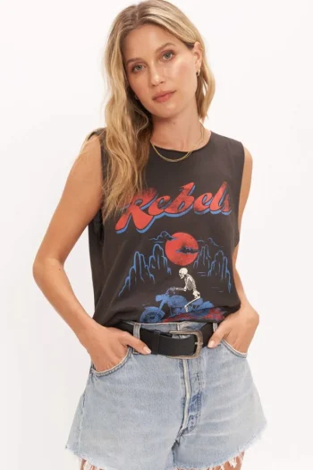 Best Project Social T Rebels Raw Black Tank