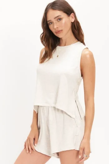 Online Project Social T Rumors Lace Up Tank