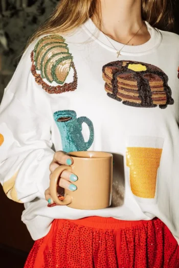 Outlet Queen Of Sparkles Breakfast Sweatshirt