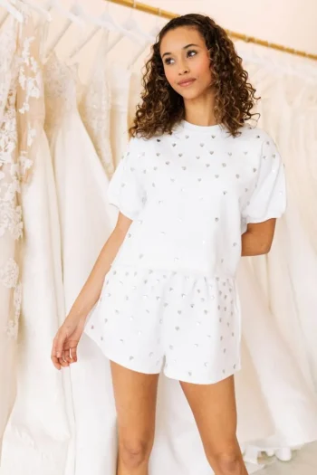 Sale Queen Of Sparkles White Diamond Short