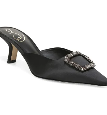 Sale Sam Edelman Brit Jewel Black Satin