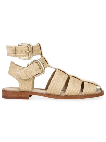 Hot Sam Edelman Dawn Ankle Buckle Sandal Bleached Beechwood Weave
