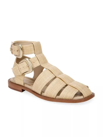 Hot Sam Edelman Dawn Ankle Buckle Sandal Bleached Beechwood Weave