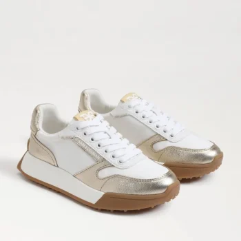 Online Sam Edelman Layla Sneaker White/Gold
