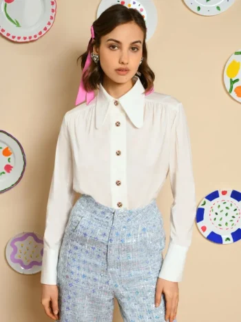 Outlet Sister Jane Flower Fields Blouse - Pearled Ivory