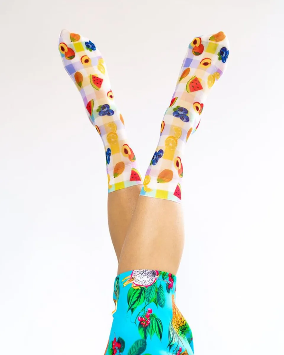 sock-candy-gingham-fruits-ankl-ZRsNcpCl-1.webp Clearance Sock Candy Gingham Fruits Ankle Sock
