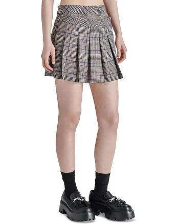 Best Steve Madden Jeanne Skirt Brown Plaid Mix