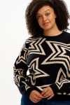 Sale Sugarhill Brighton Thalia Jumper - Black, Star Explosion